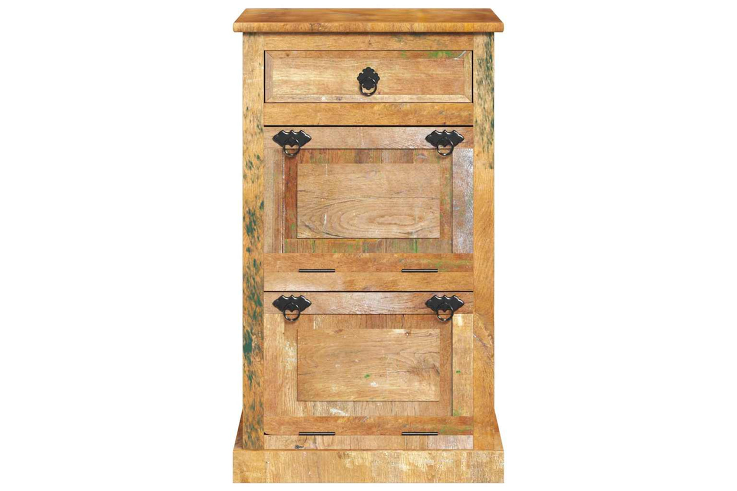 Vidaxl 243974 4-layer Shoe Cabinet With Drawer Solid Reclaimed Wood-3