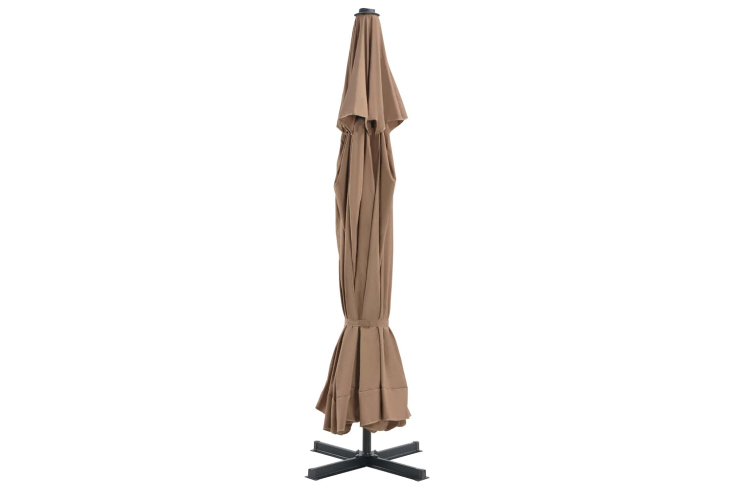 Vidaxl 276324 Outdoor Umbrella With Portable Base Taupe-3