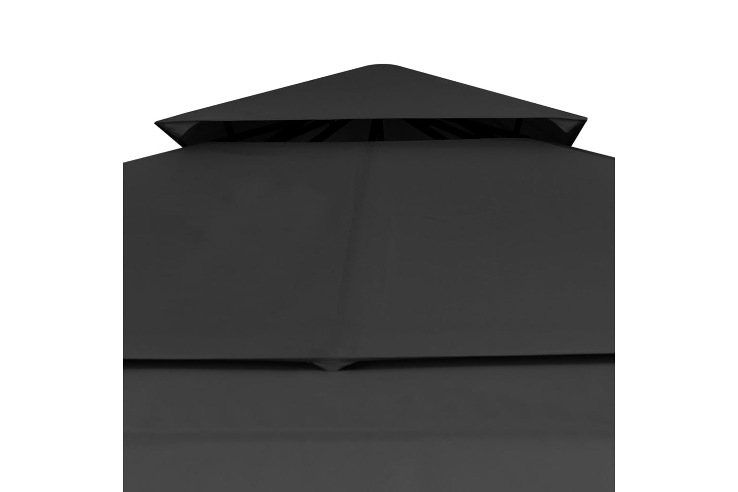 Vidaxl 48004 Gazebo With Double Extending Roofs 3x3x2.75 M Anthracite 180g/mâ²-6