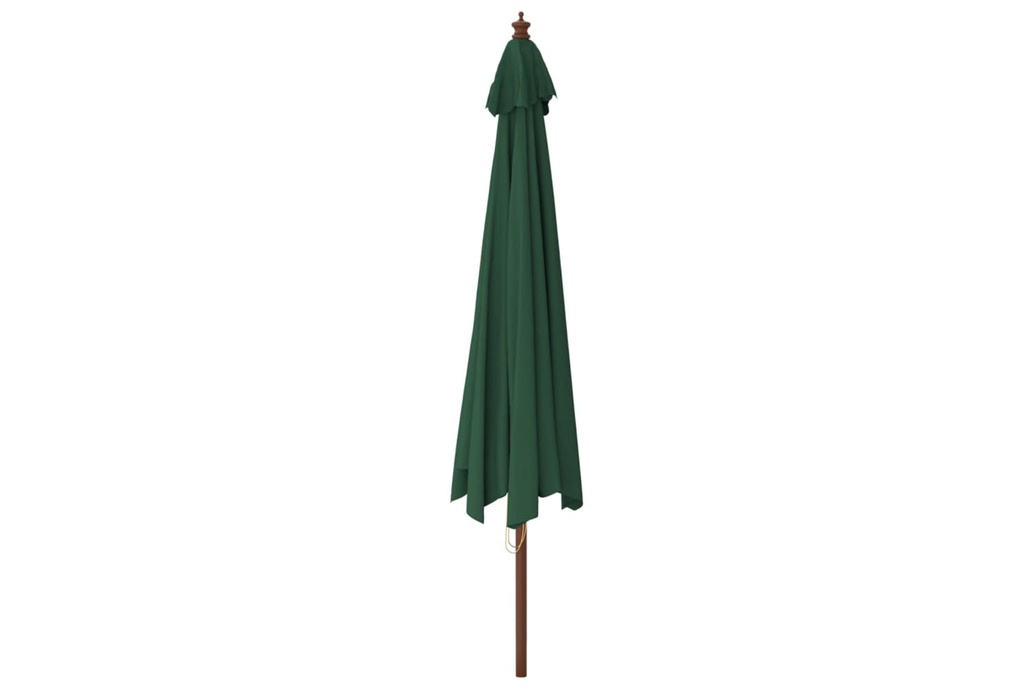 vidaXL 363176 Garden Parasol With Wooden Pole Green 400x273cm-4