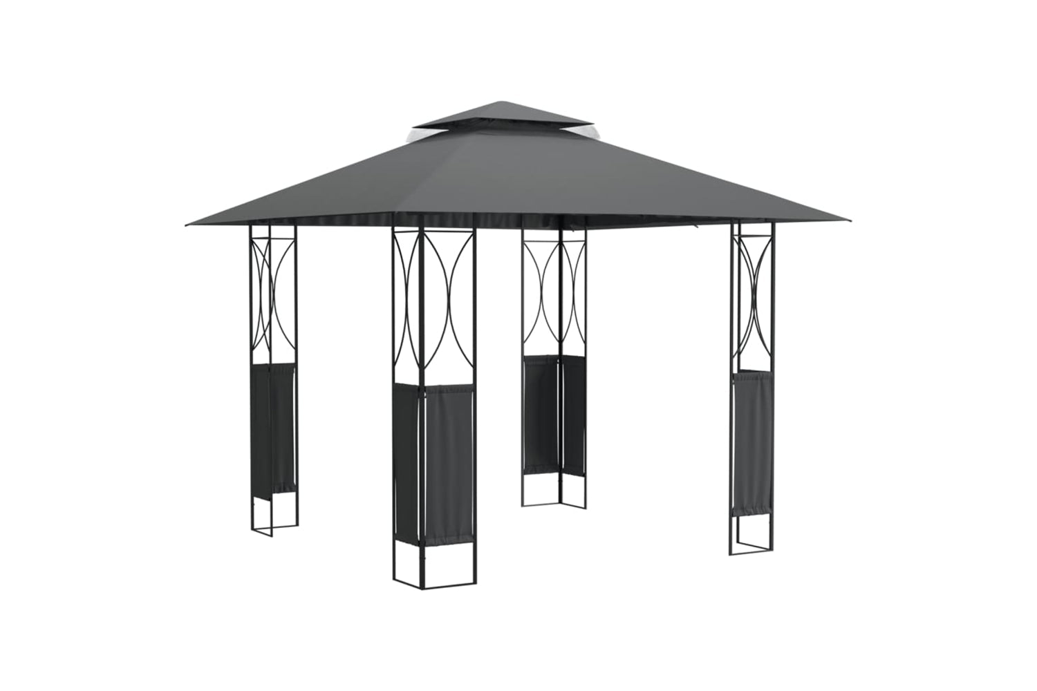 vidaXL 360141 Gazebo With Roof Anthracite 300x300x270cm Steel
