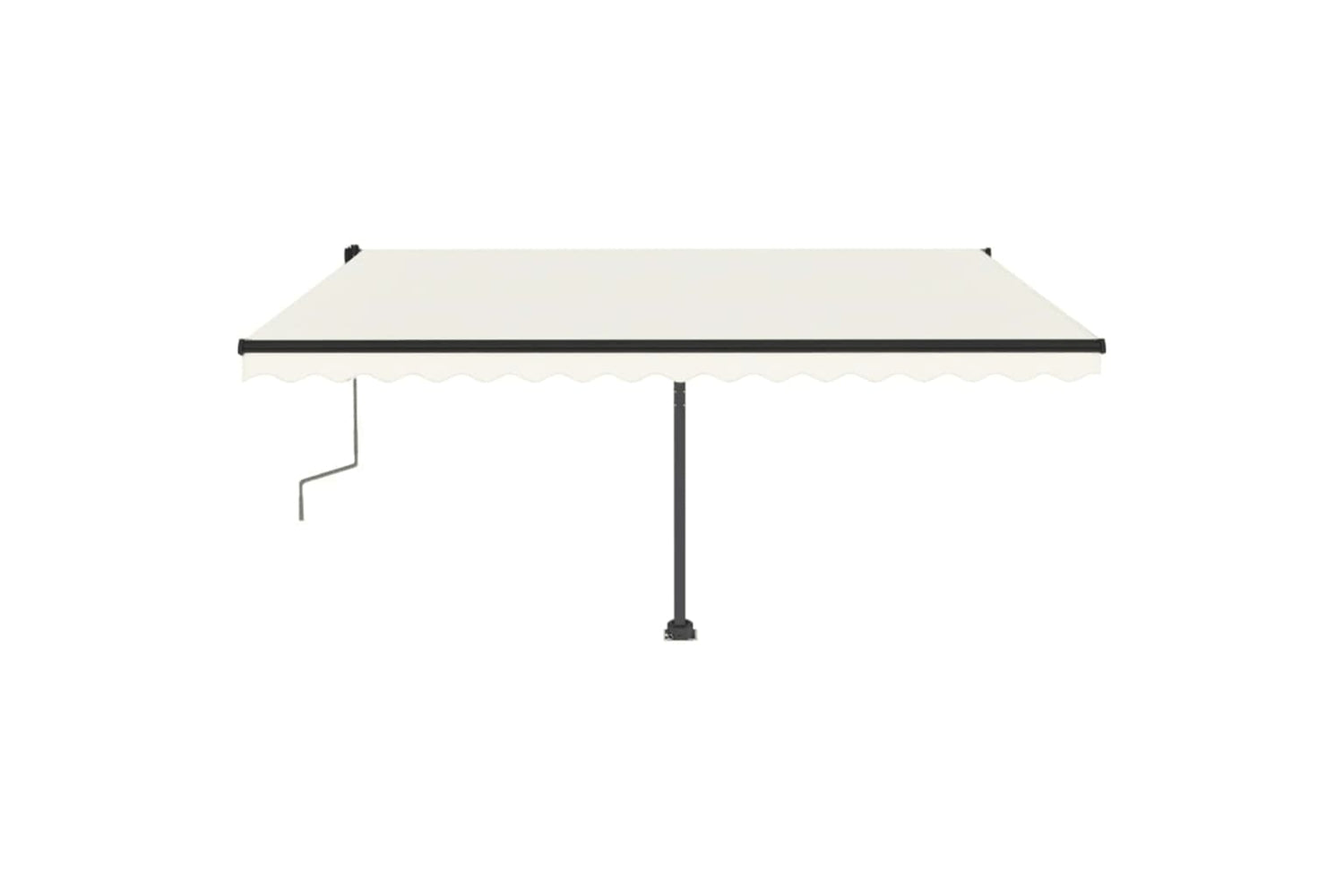 vidaXL 3069822 Manual Retractable Awning With Led 400x350cm Cream-4