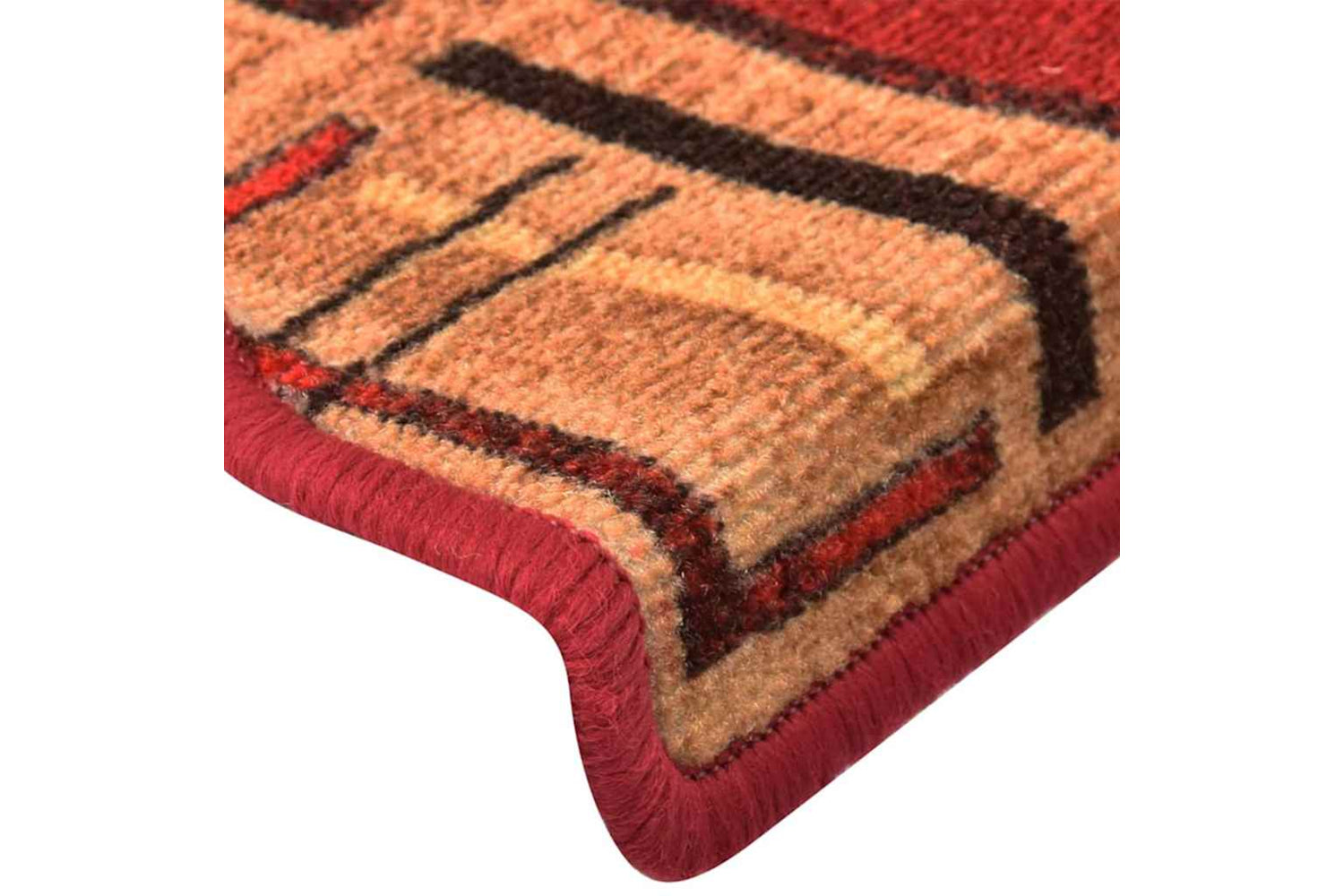 vidaXL 322410 Self-adhesive Stair Mats 15 Pcs Red 65x21x4cm-6