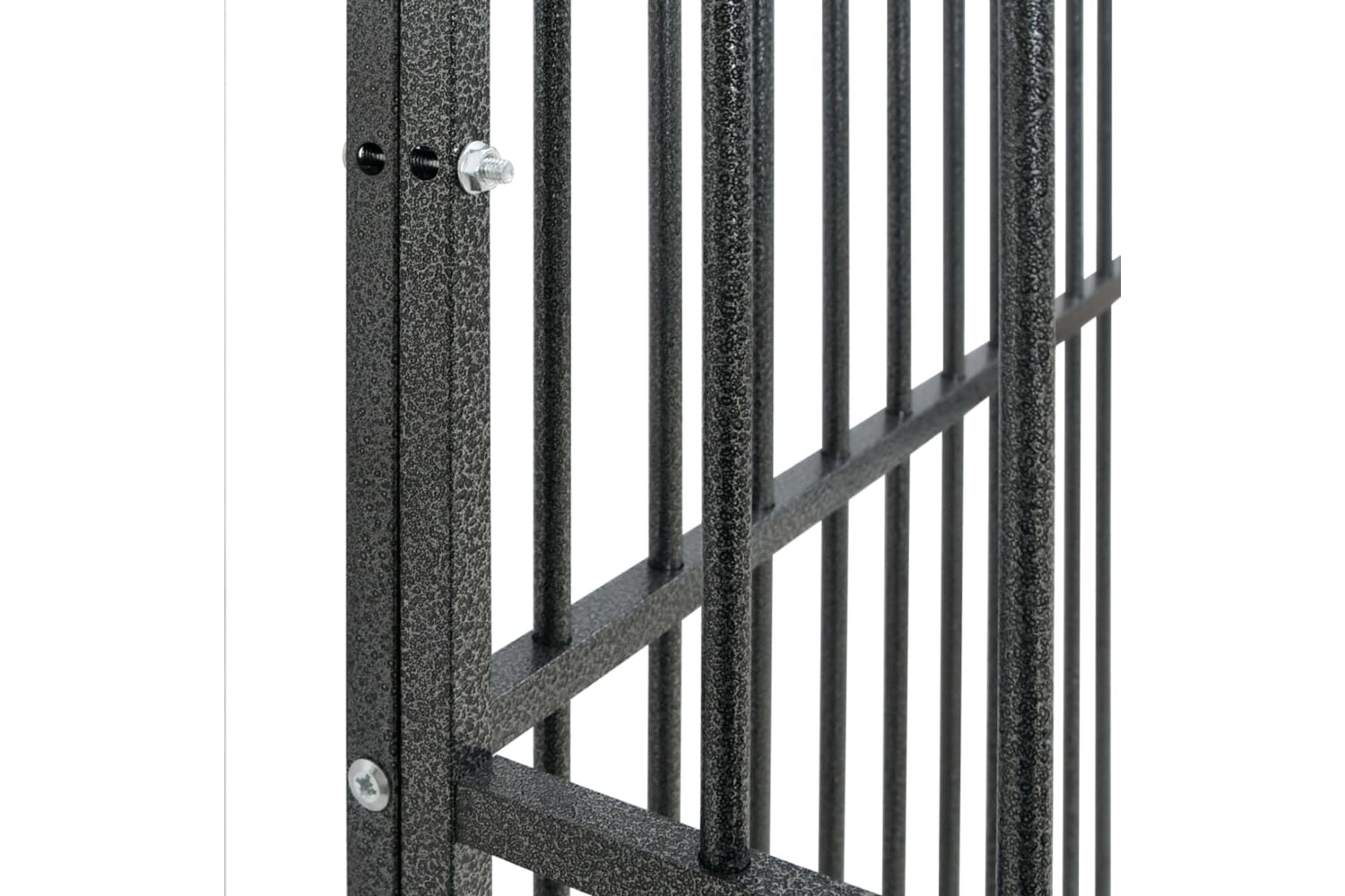 Vidaxl 3209553 Dog Playpen 8 Panels Black Galvanised Steel-7