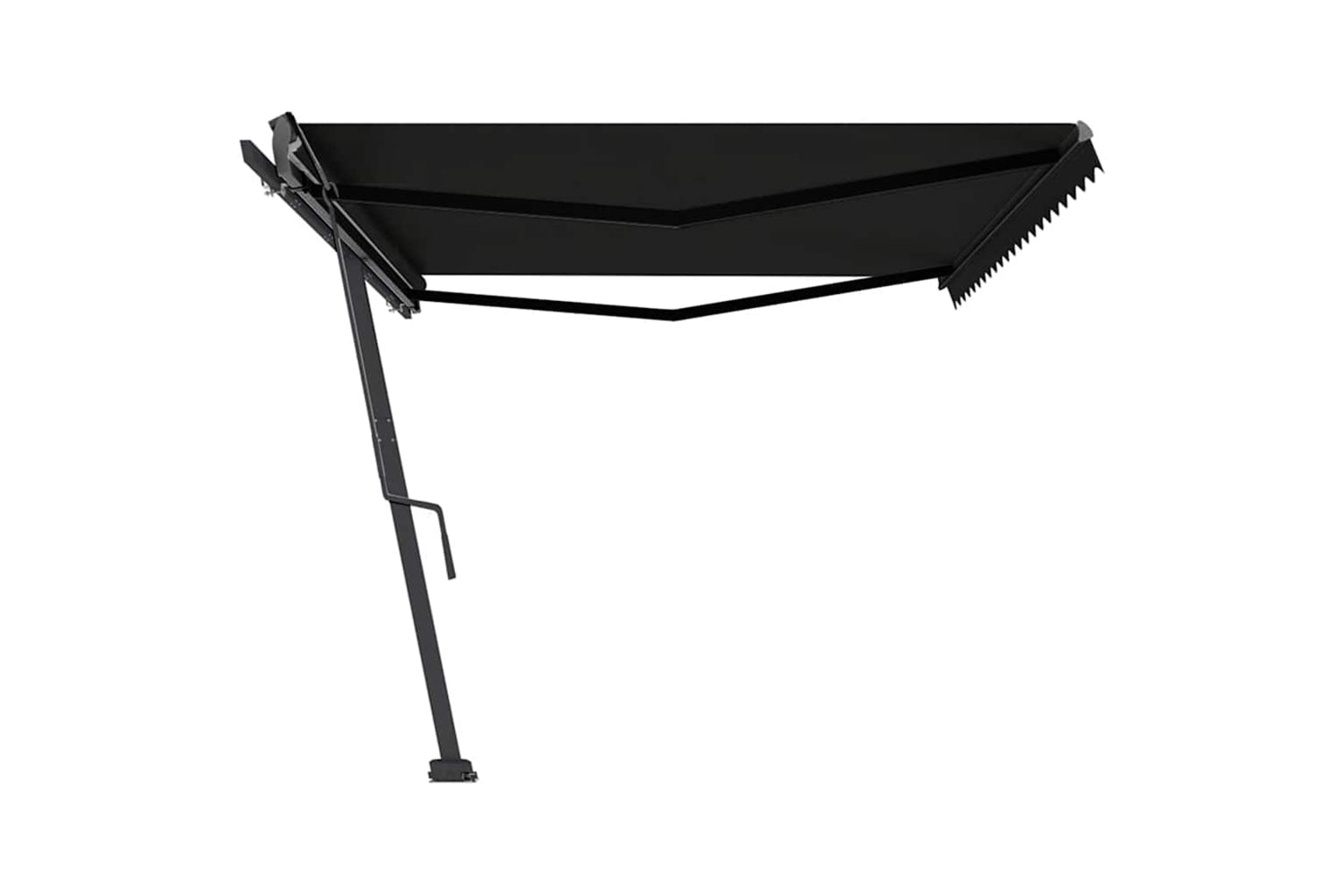 Vidaxl Freestanding Manual Retractable Awning 500x300 Cm Anthracite-5