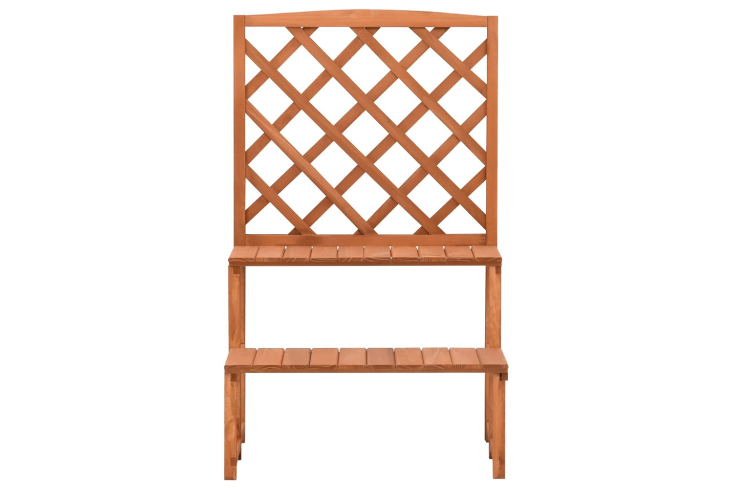 vidaXL 316413 Plant Stand With Trellis 70x42x115cm Solid Fir Wood-2