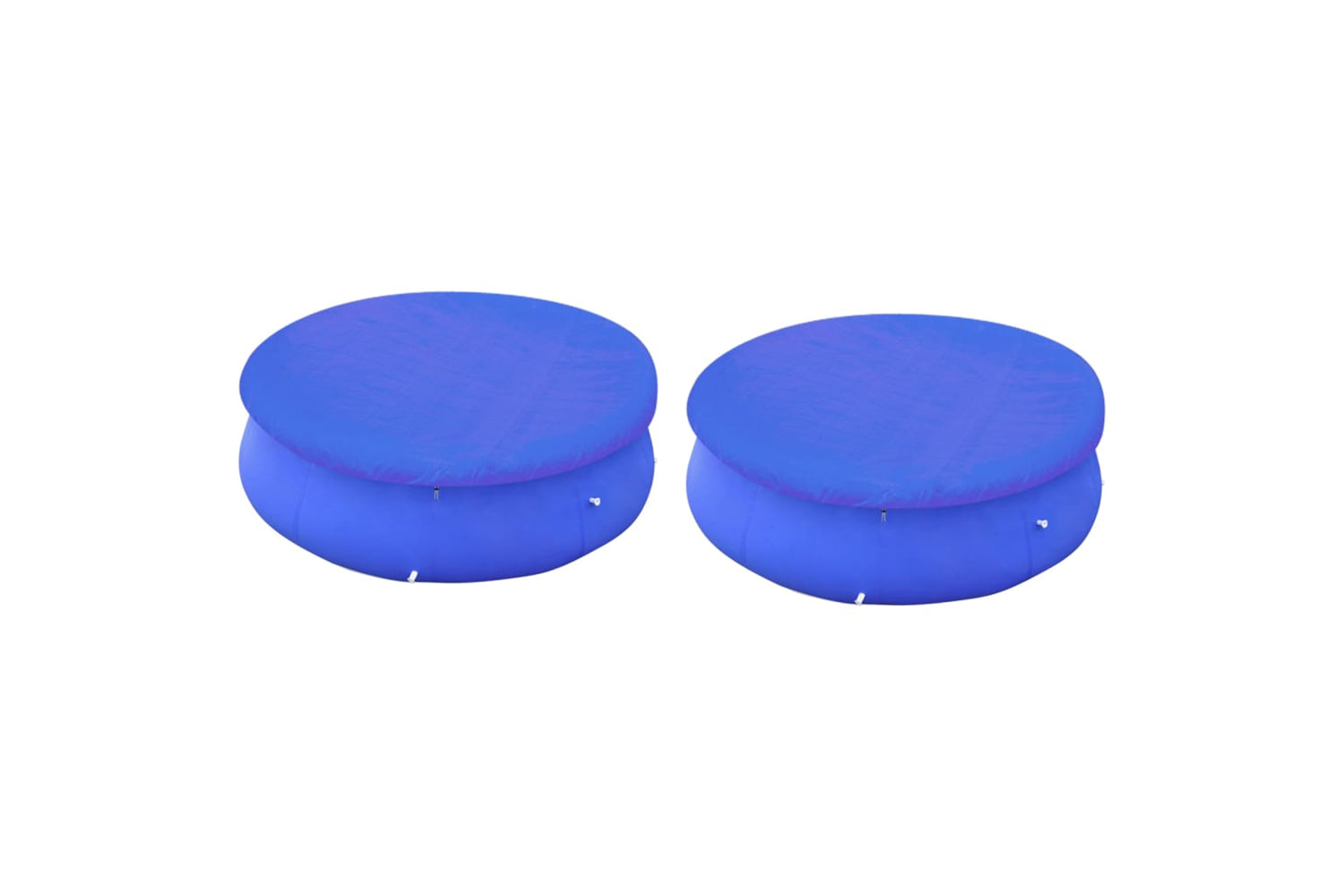 vidaXL 3082799 Pool Covers 2 Pcs For 360-367cm Round Above-ground Pools