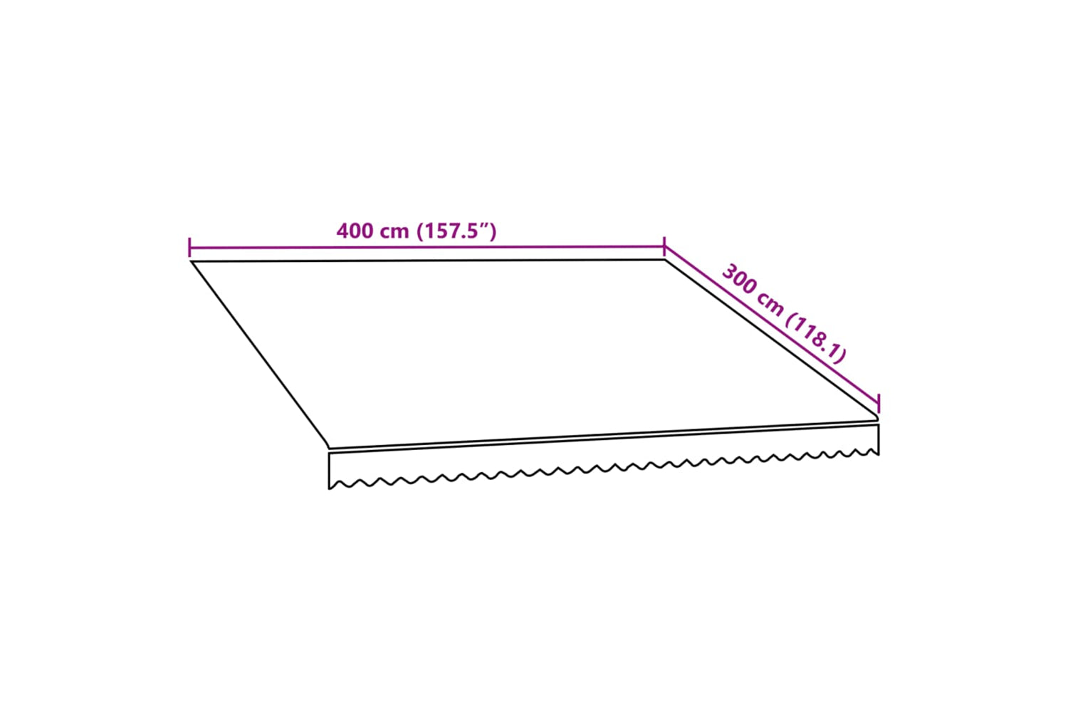 vidaXL Awning Top Sunshade Canvas Orange And Brown 400x300cm-5