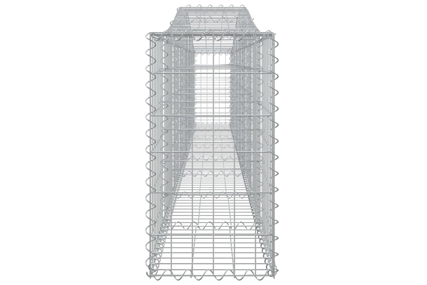 vidaXL 3145806 Arched Gabion Baskets 8 Pcs 400x30x60/80cm Galvanised Iron-4