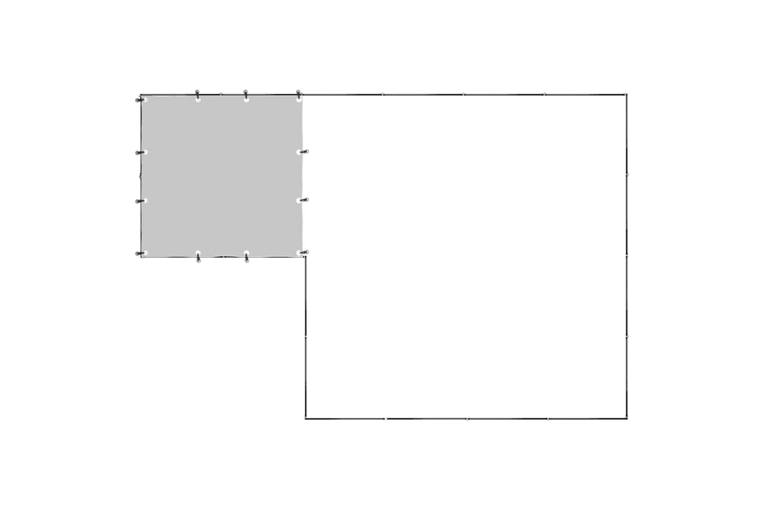 Vidaxl 3082205 Dog Kennel Black 6.05 M2 Steel-4