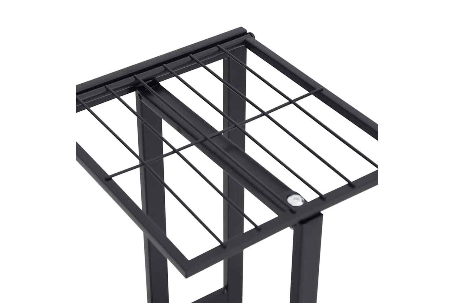 vidaXL 336110 5-floor Flower Stand 43x22x98cm Black Metal-7