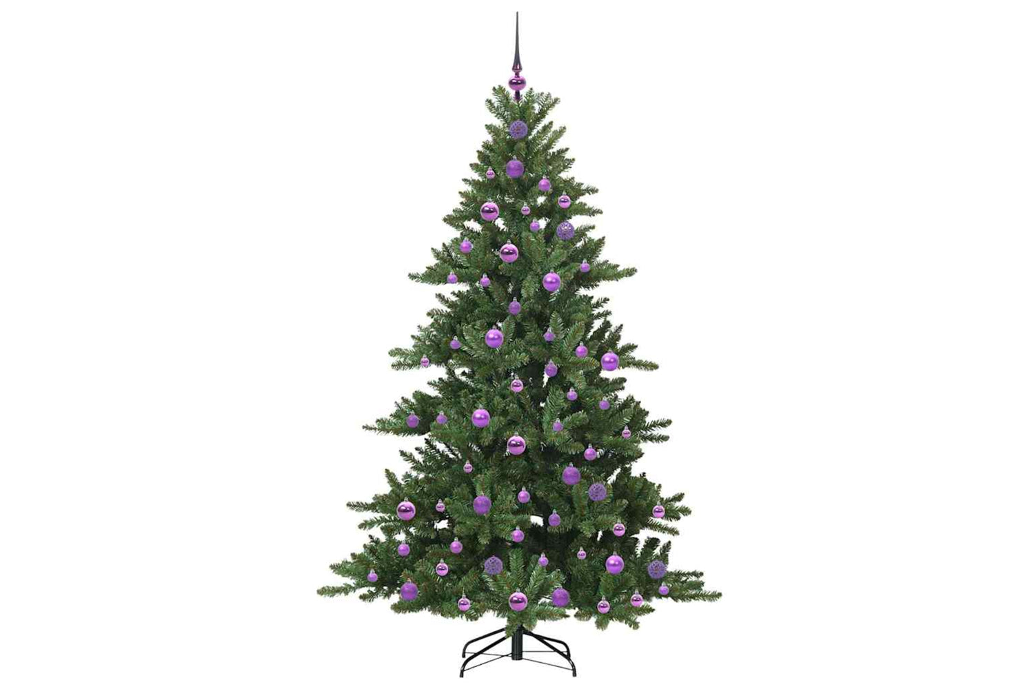 Vidaxl Artificial Hinged Christmas Tree With 300 Leds 180 Cm Pvc-4