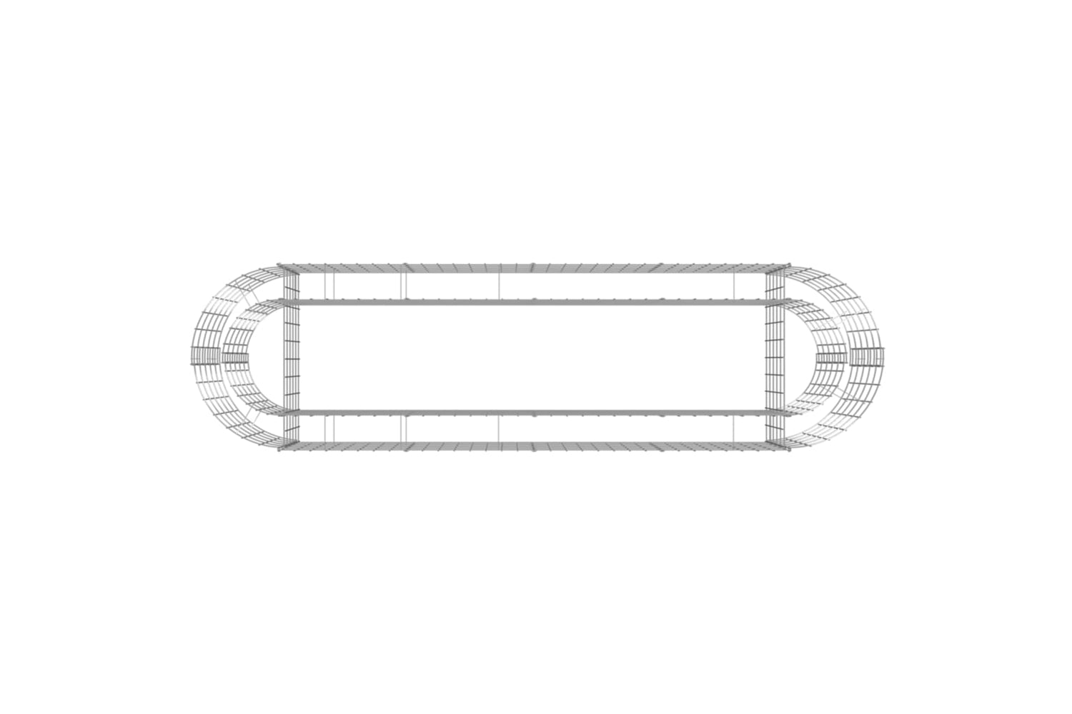 vidaXL 152025 Gabion Raised Bed Galvanised Iron 190x50x50cm-5