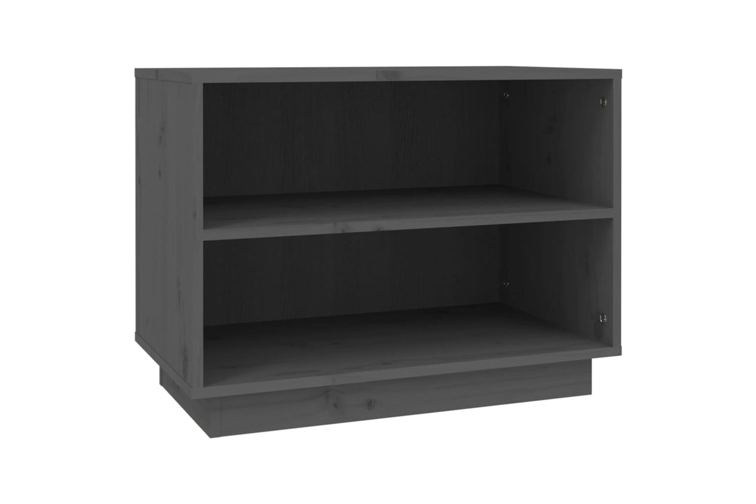 vidaXL 813547 Shoe Cabinet Grey 60x34x45cm Solid Wood Pine