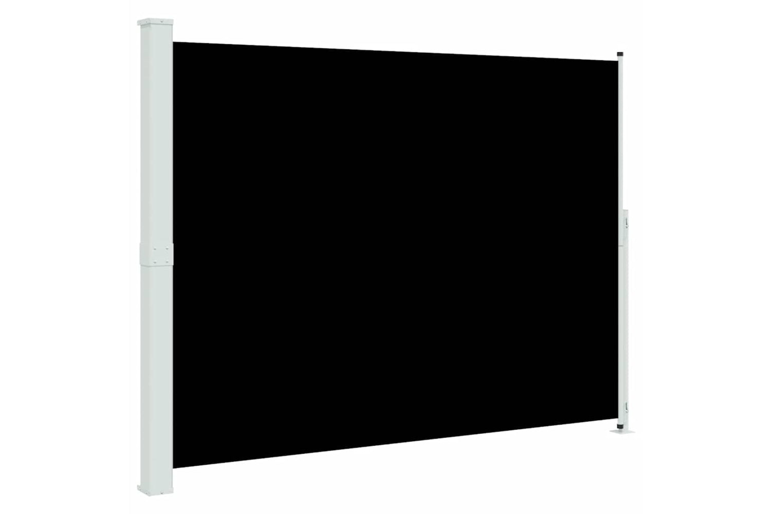 vidaXL 313423 Patio Retractable Side Awning 220x300cm Black