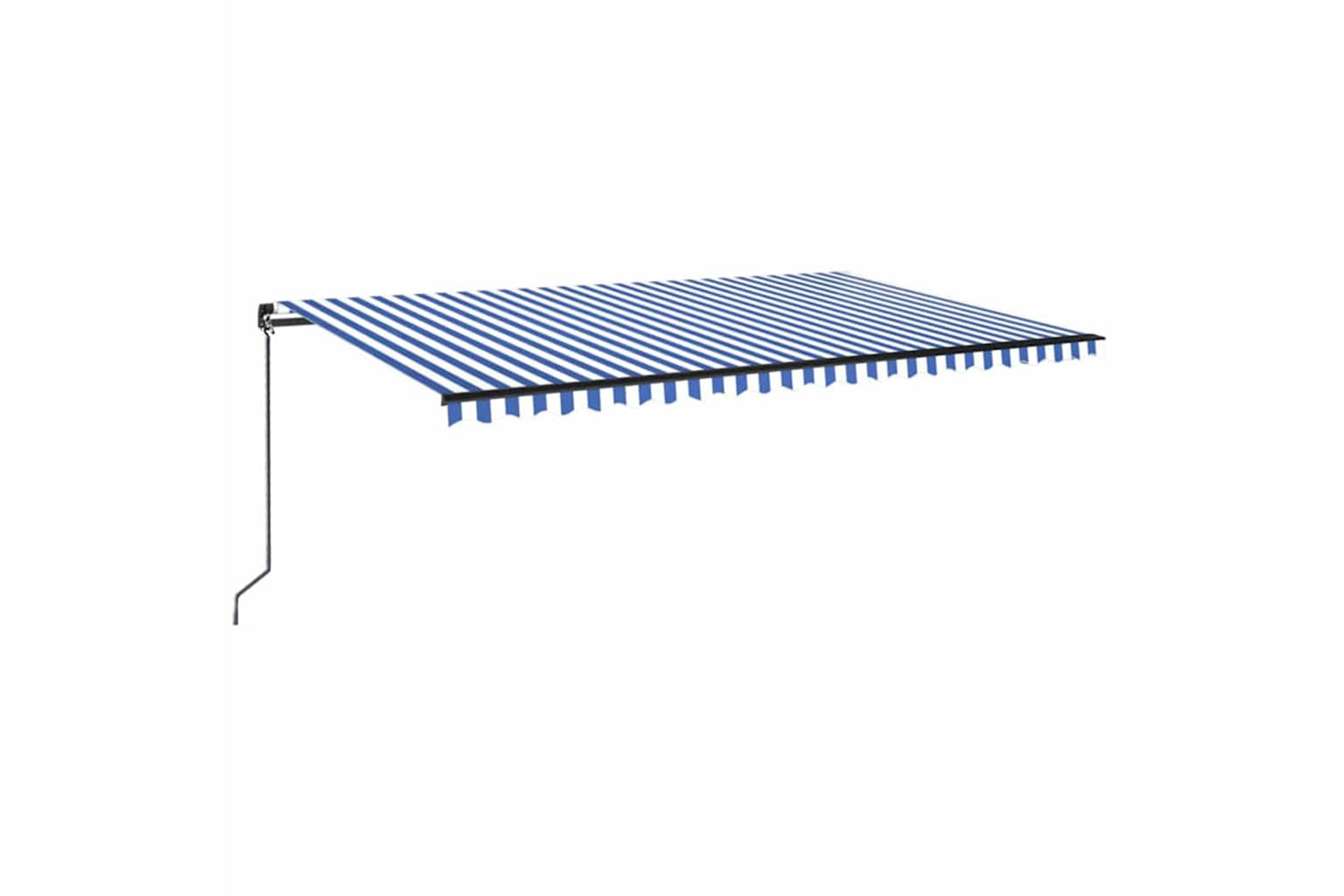 vidaXL 3069216 Manual Retractable Awning 500x350cm Blue And White