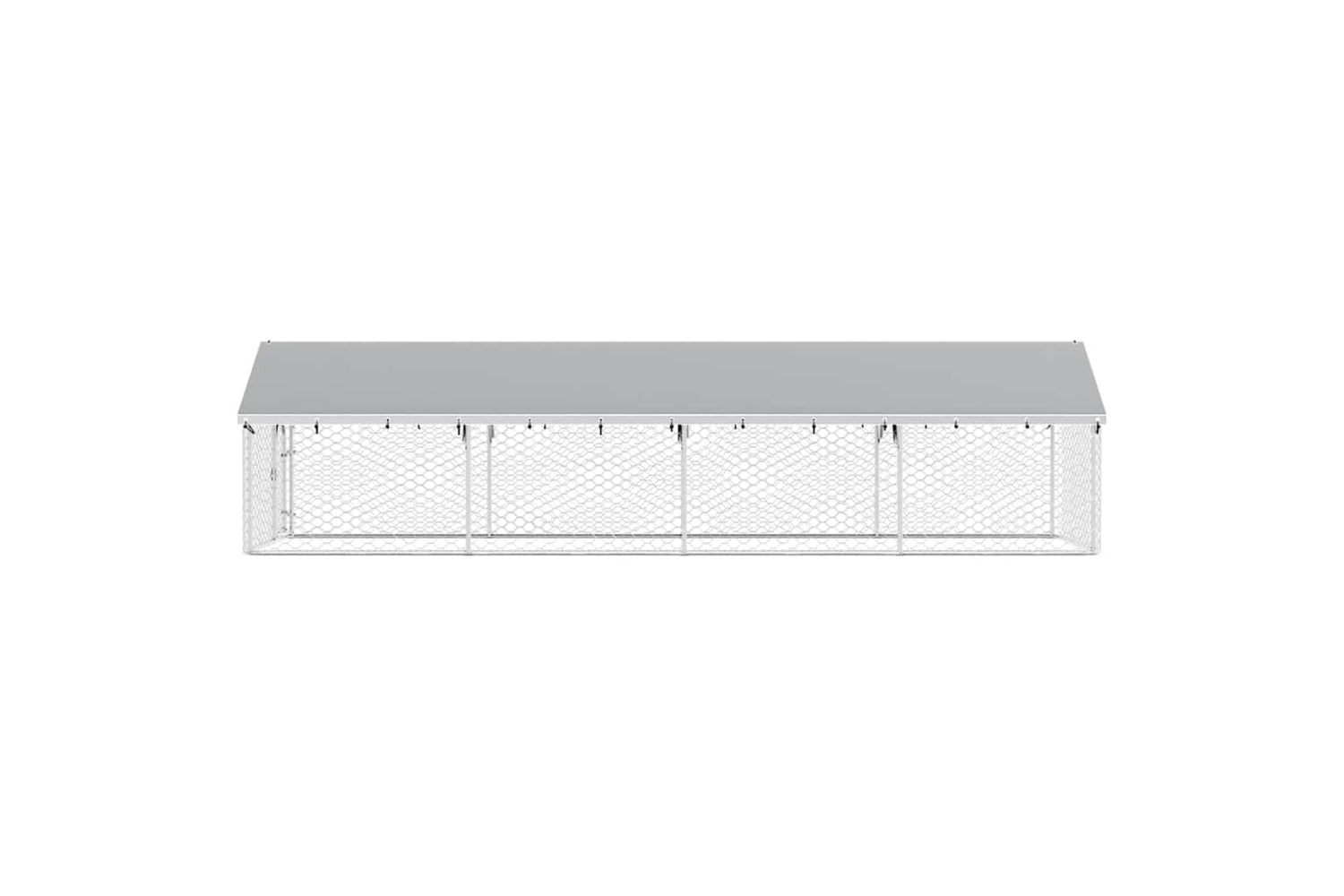 Vidaxl Outdoor Dog Kennel With Roof 600x200x150 Cm-7