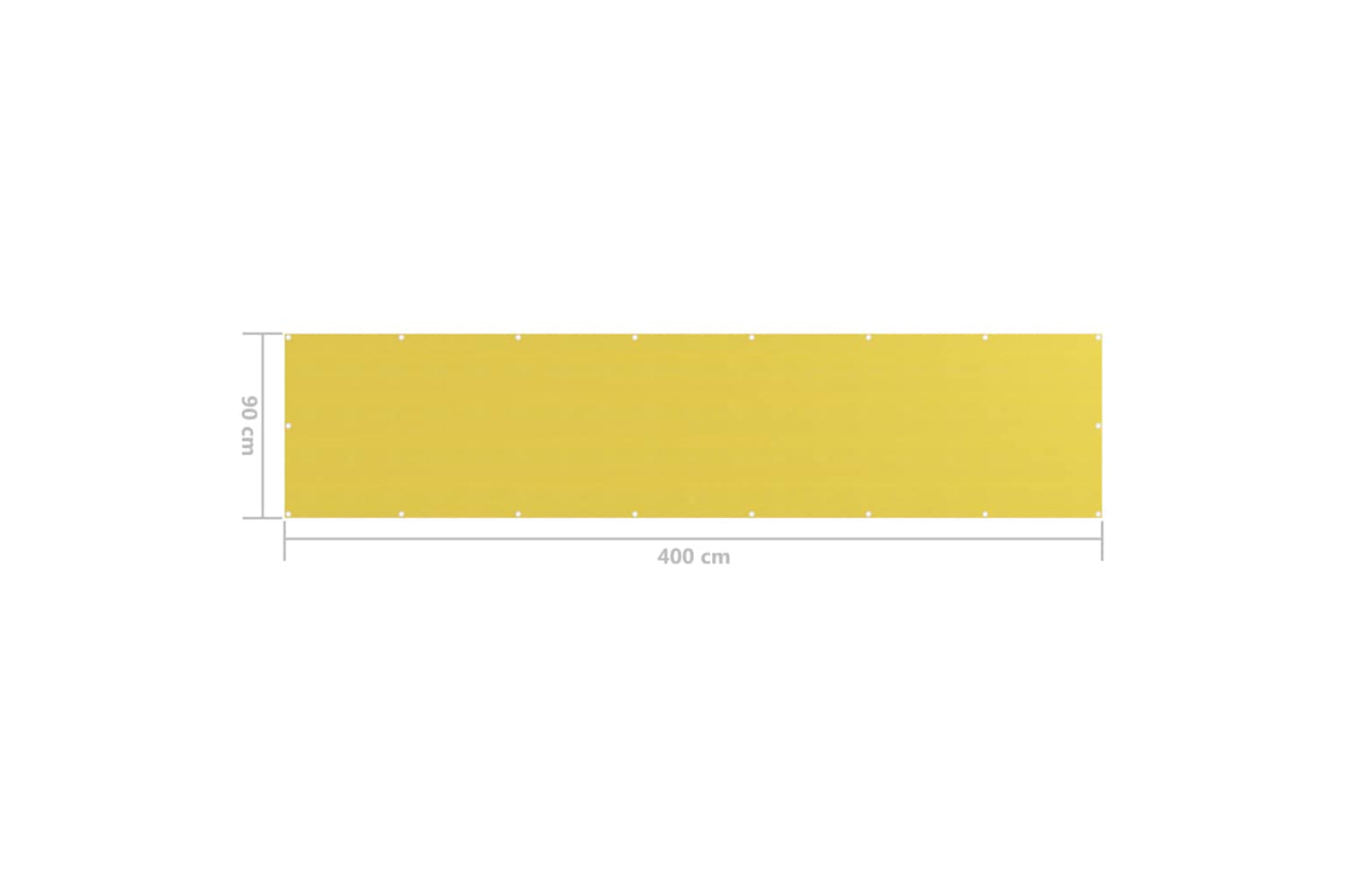 vidaXL 310997 Balcony Screen Yellow 90x400cm Hdpe-5