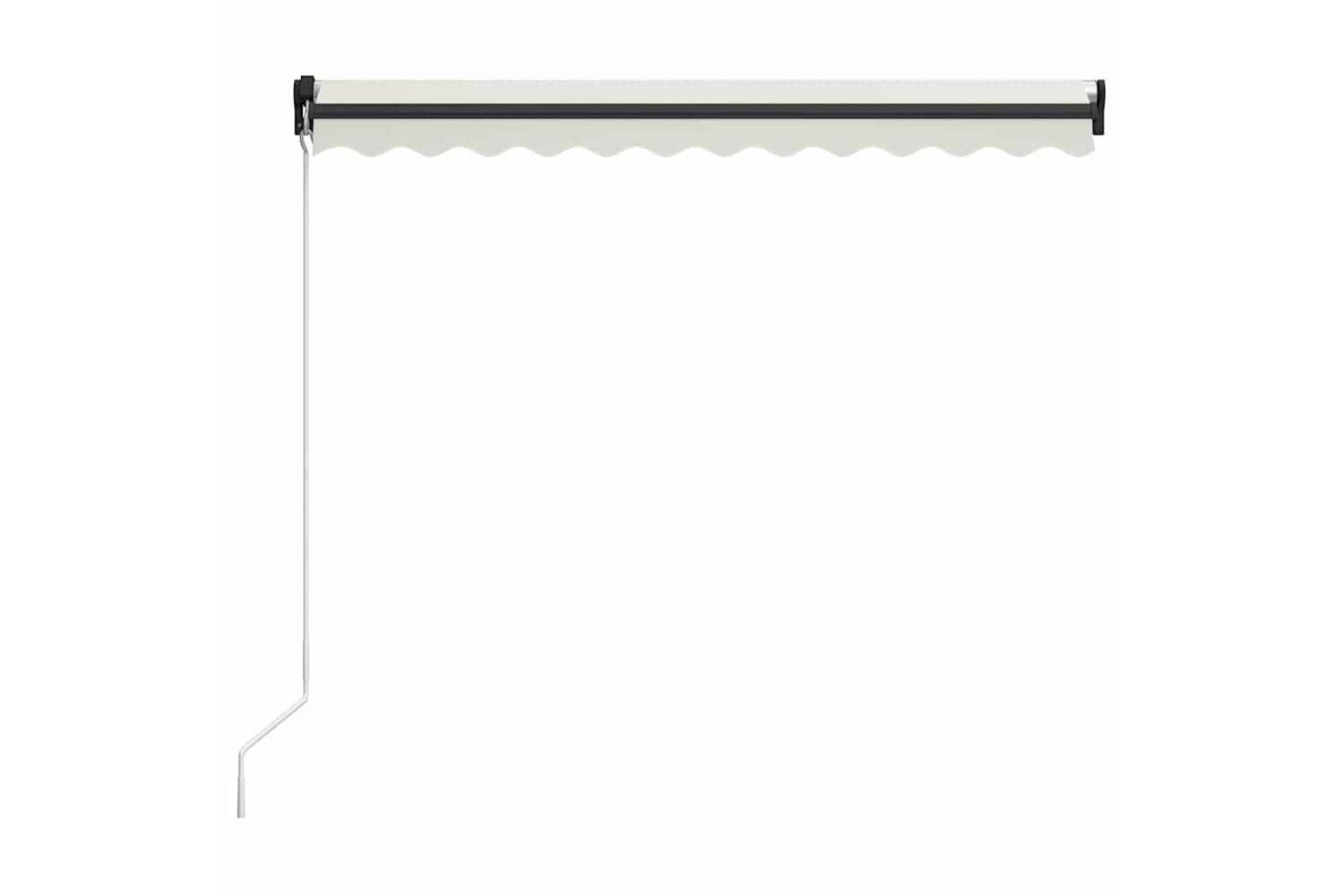 Vidaxl Manual Retractable Awning With Led 300x250 Cm Cream-4