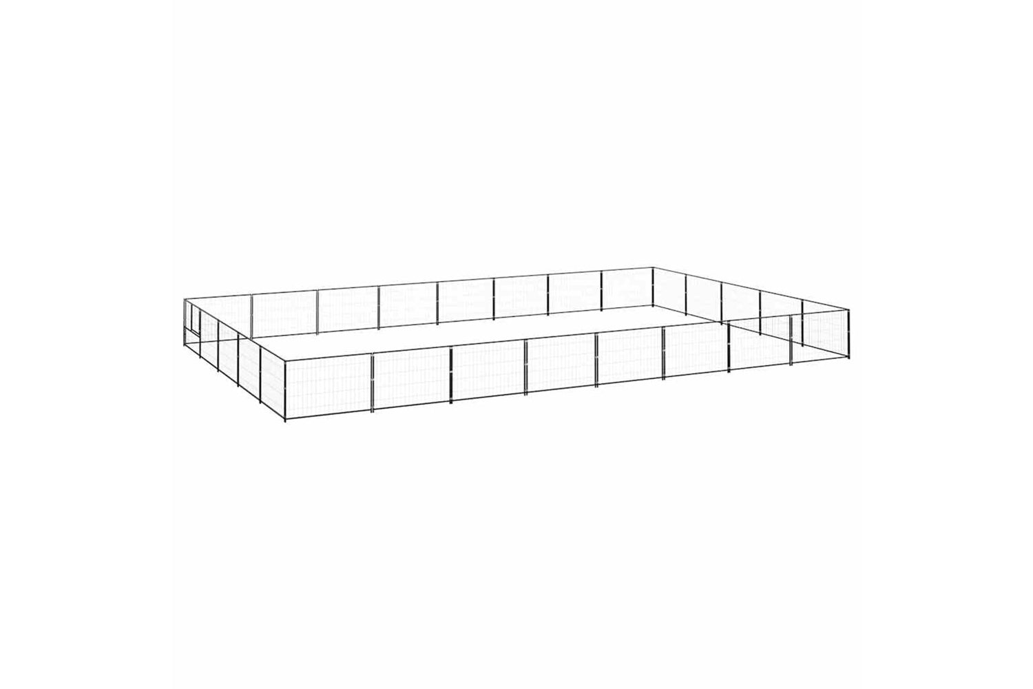 Vidaxl 3082160 Dog Kennel Black 40 M2 Steel
