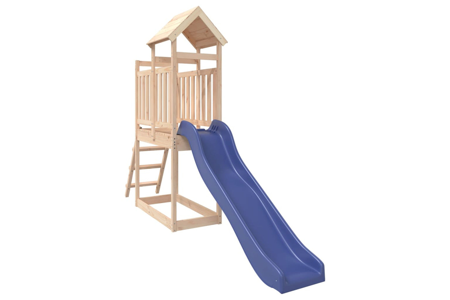 Vidaxl 3155864 Playhouse With Slide Ladder Solid Wood Pine-2