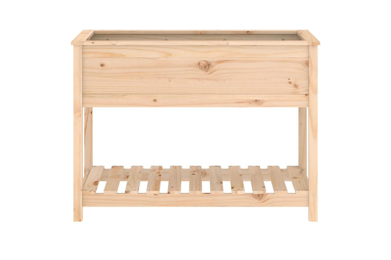 vidaXL 823787 Planter With Shelf 111.5x54x81cm Solid Wood Pine-4