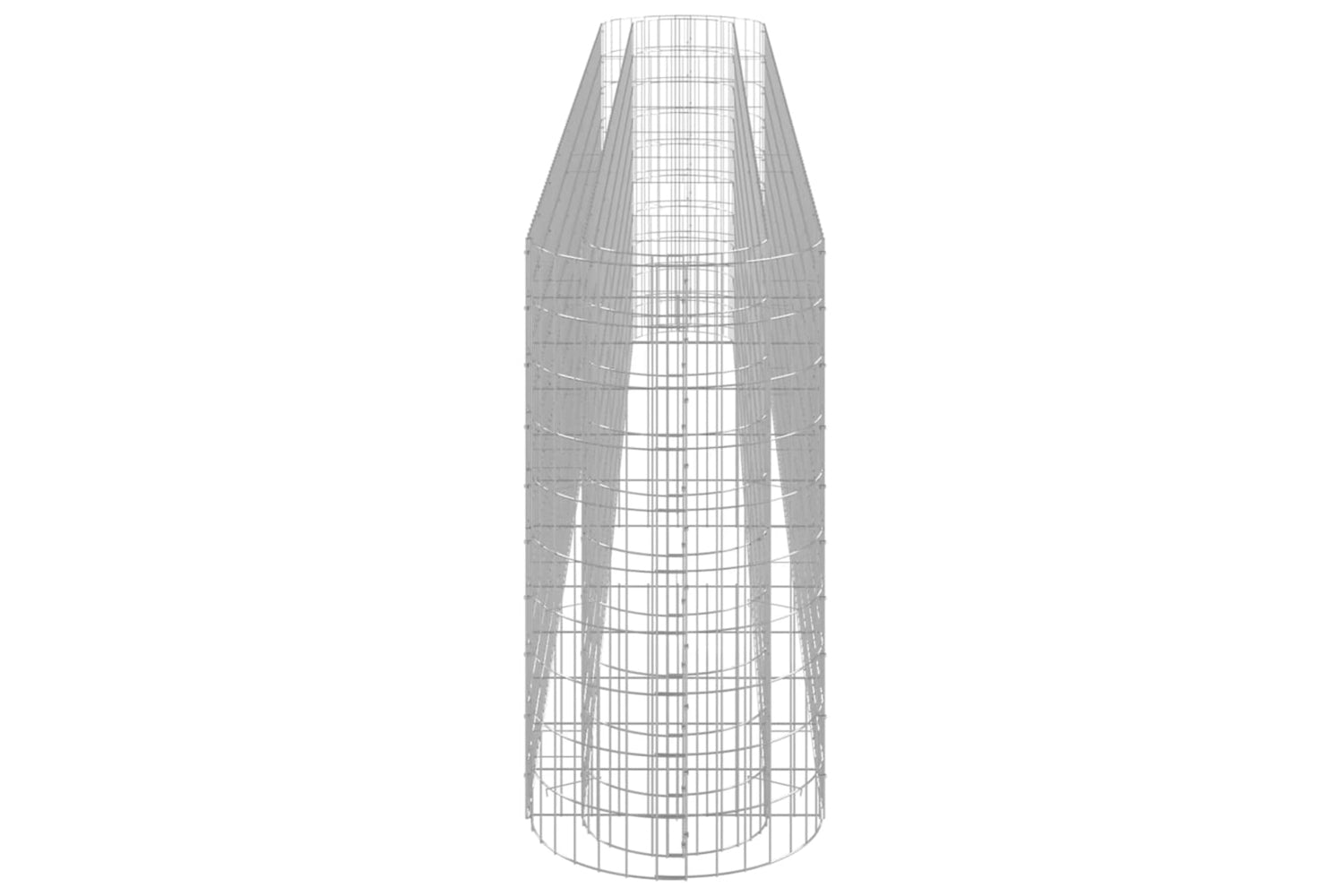 vidaXL 152036 Gabion Raised Bed Galvanised Iron 400x50x100cm-4
