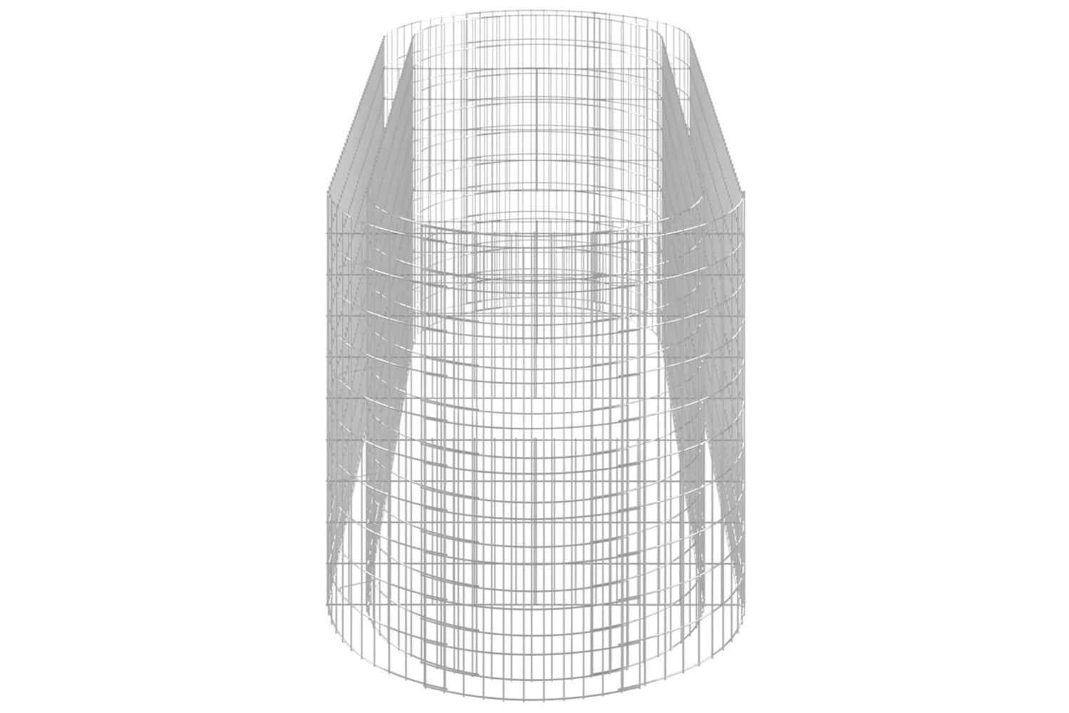 vidaXL 152046 Gabion Raised Bed Galvanised Iron 300x100x100cm-4