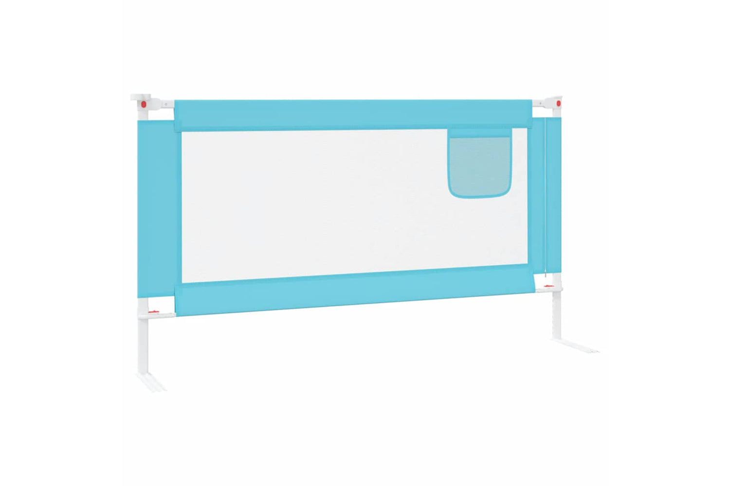 Vidaxl Toddler Safety Bed Rail Blue 150x25 Cm Fabric-4