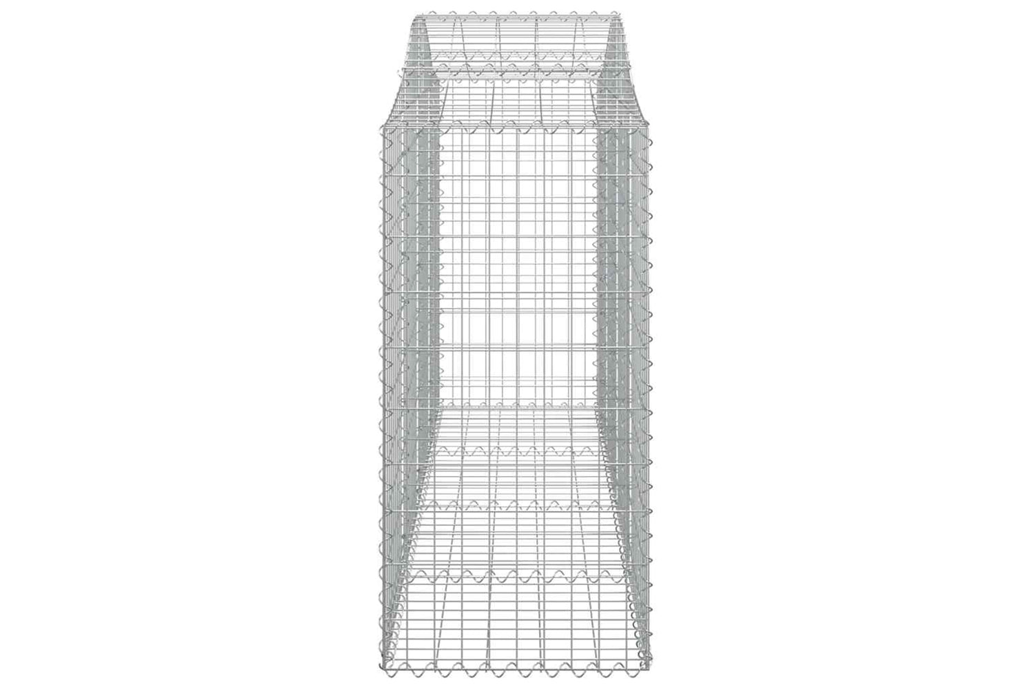 vidaXL 3145654 Arched Gabion Baskets 18 Pcs 200x50x100/120cm Galvanised Iron-4