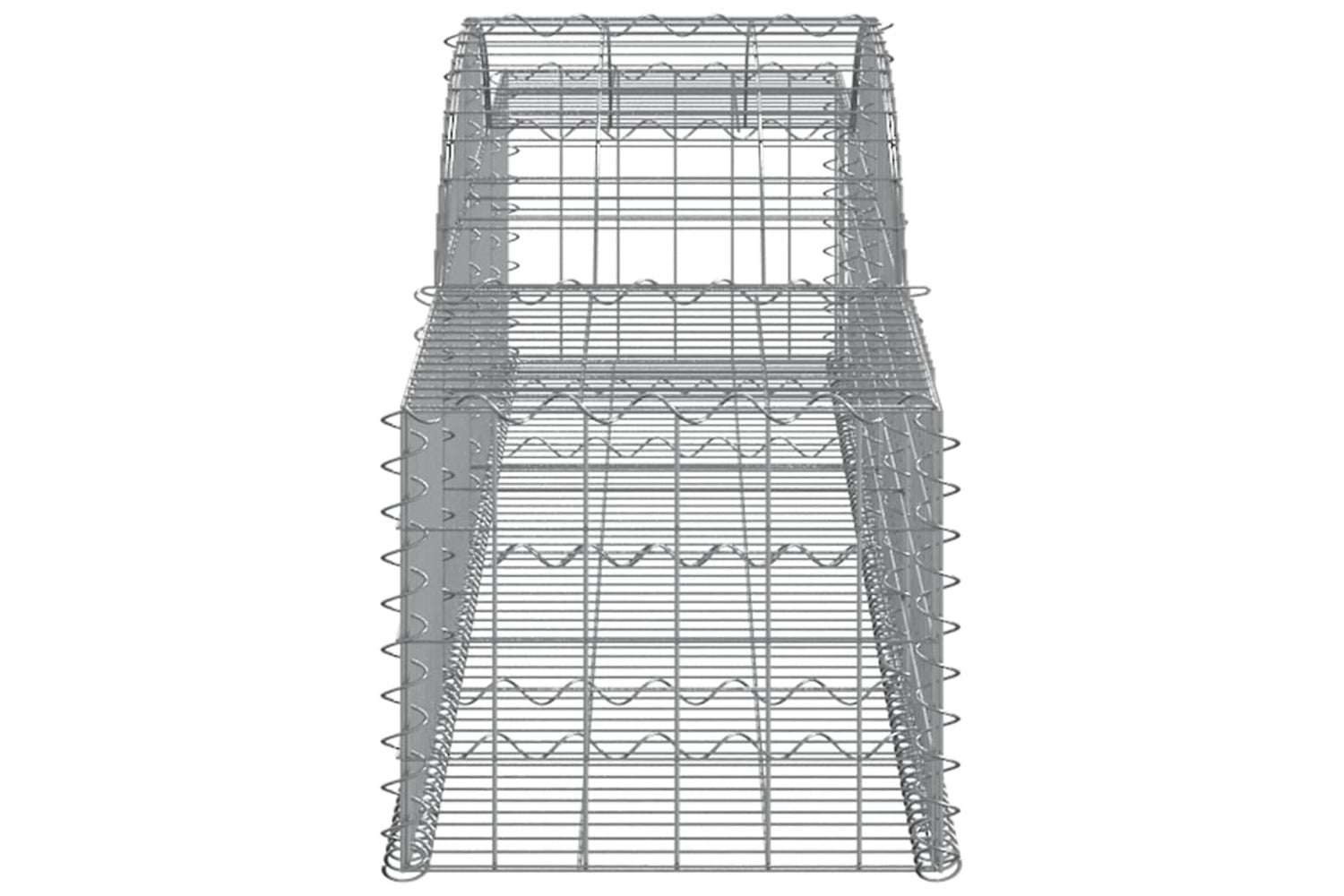 vidaXL 3146655 Arched Gabion Baskets 10 Pcs 300x50x40/60cm Galvanised Iron-4