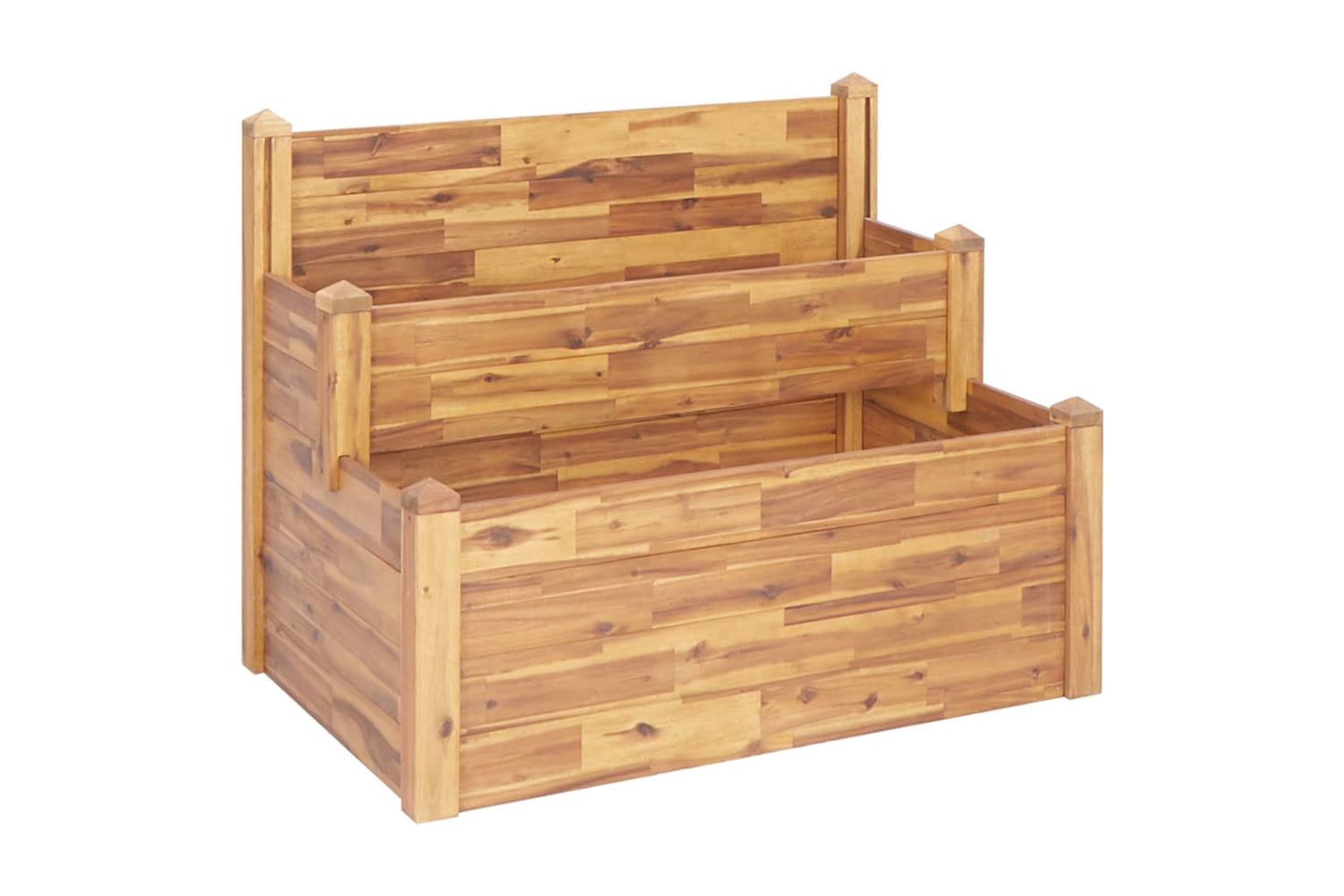 vidaXL 46582 2-tier Garden Planter 110x75x84cm Solid Acacia Wood-2