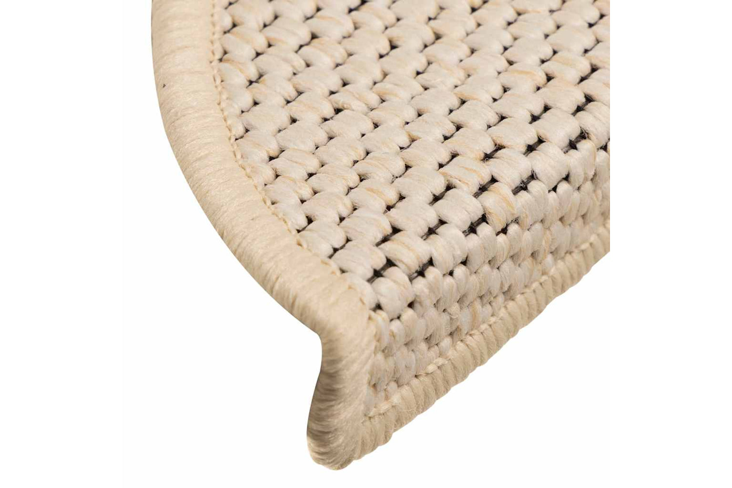 vidaXL 326869 Stair Mats Self-adhesive Sisal-look 15 Pcs 56x17x3cm Cream-7