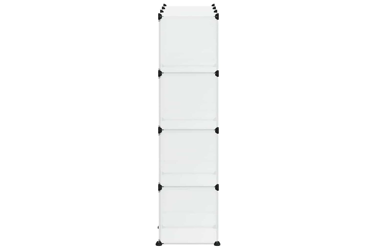 Vidaxl 340555 Storage Cube Organiser With 12 Cubes And Doors Transparent Pp-5