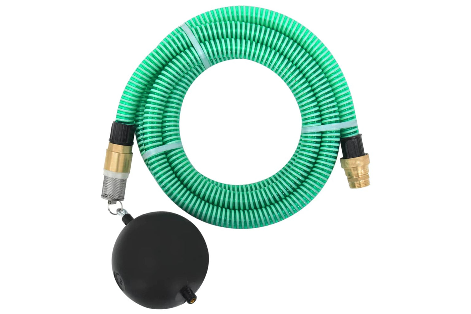 vidaXL 151043 Suction Hose With Brass Connectors 5 M 25mm Green
