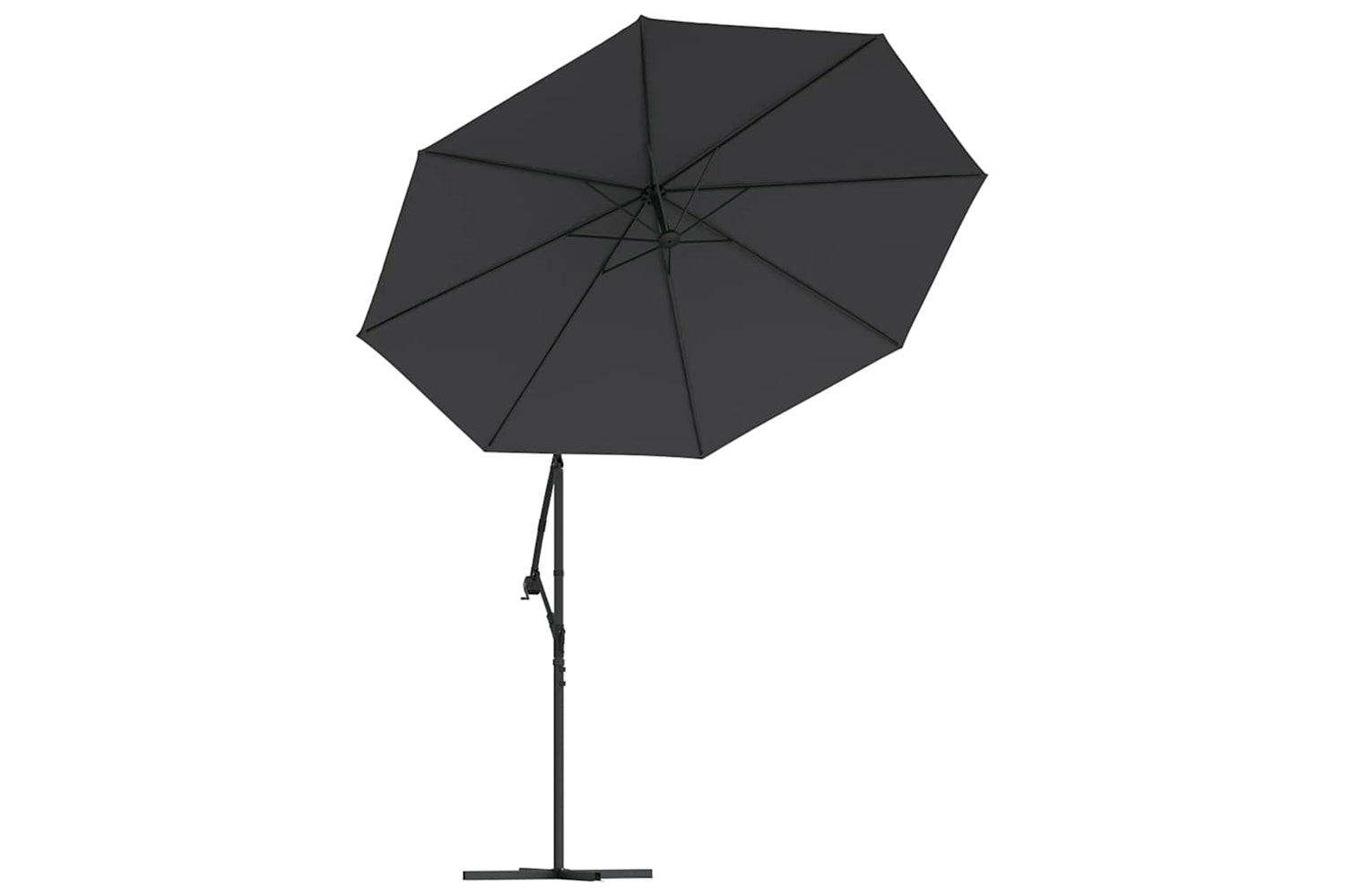 vidaXL 313807 Replacement Fabric For Cantilever Umbrella Black 300cm-5