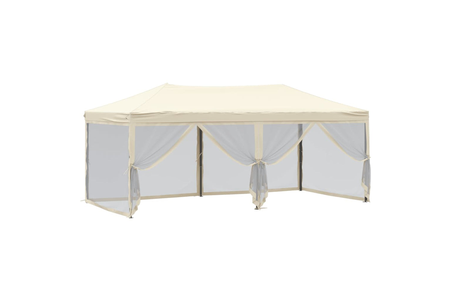 Vidaxl Folding Party Tent With Sidewalls Cream 3x6 M-5