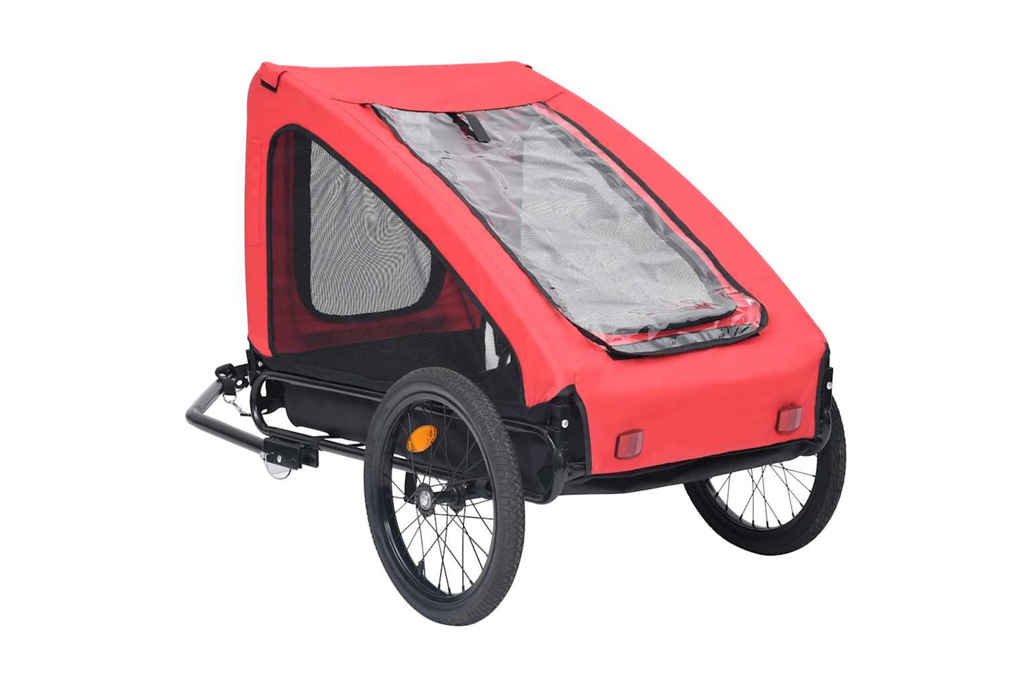 Vidaxl Pet Bike Trailer Red And Black-5