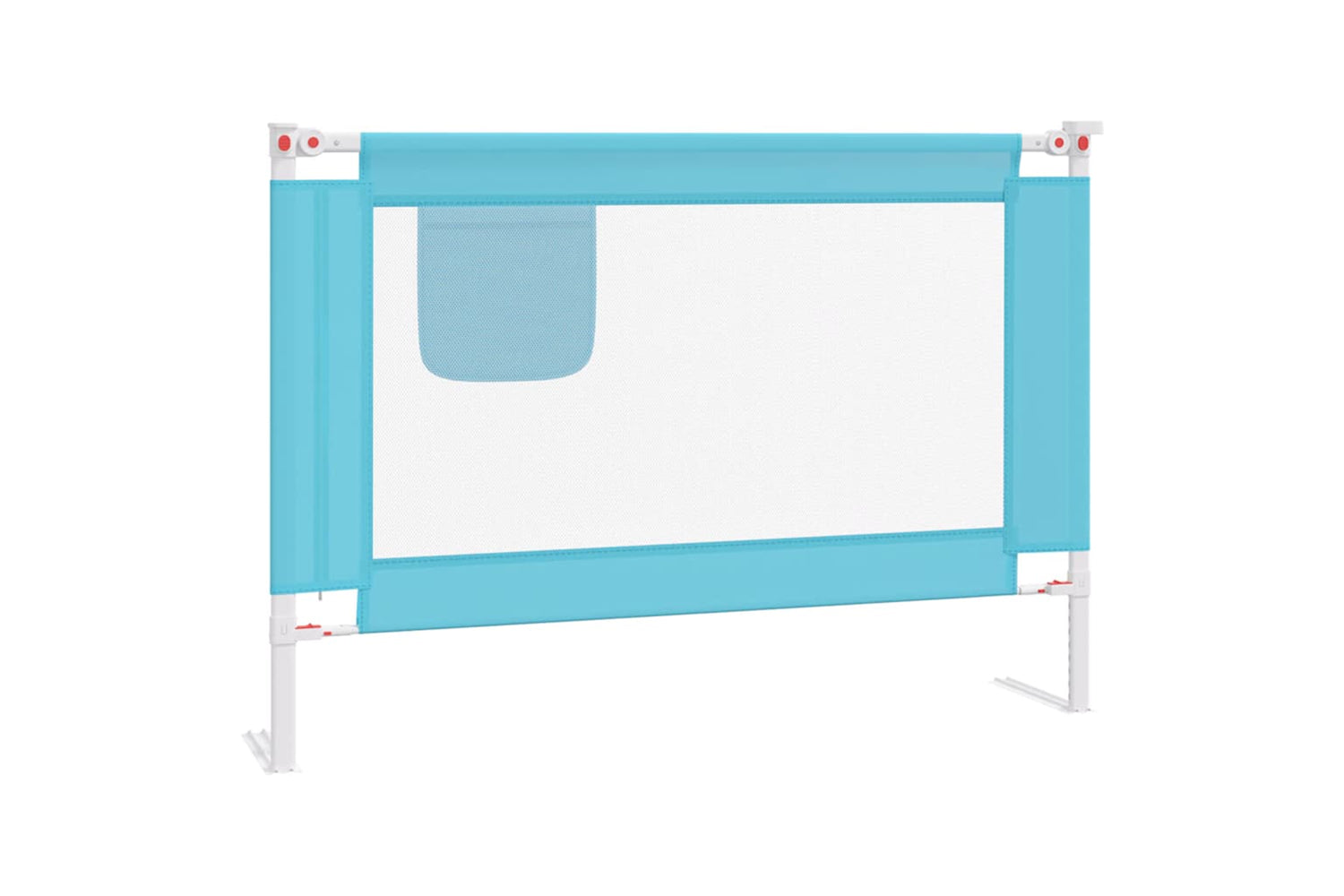 Vidaxl Toddler Safety Bed Rail Blue 90x25 Cm Fabric