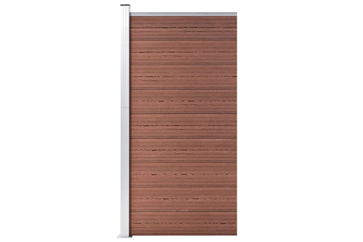 Vidaxl 148977 Fence Panel Wpc 95x186 Cm Brown