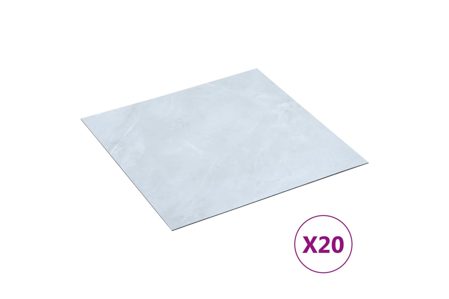 Vidaxl Self-adhesive Flooring Planks 20 Pcs Pvc 1.86 MÂ² White Marble-2