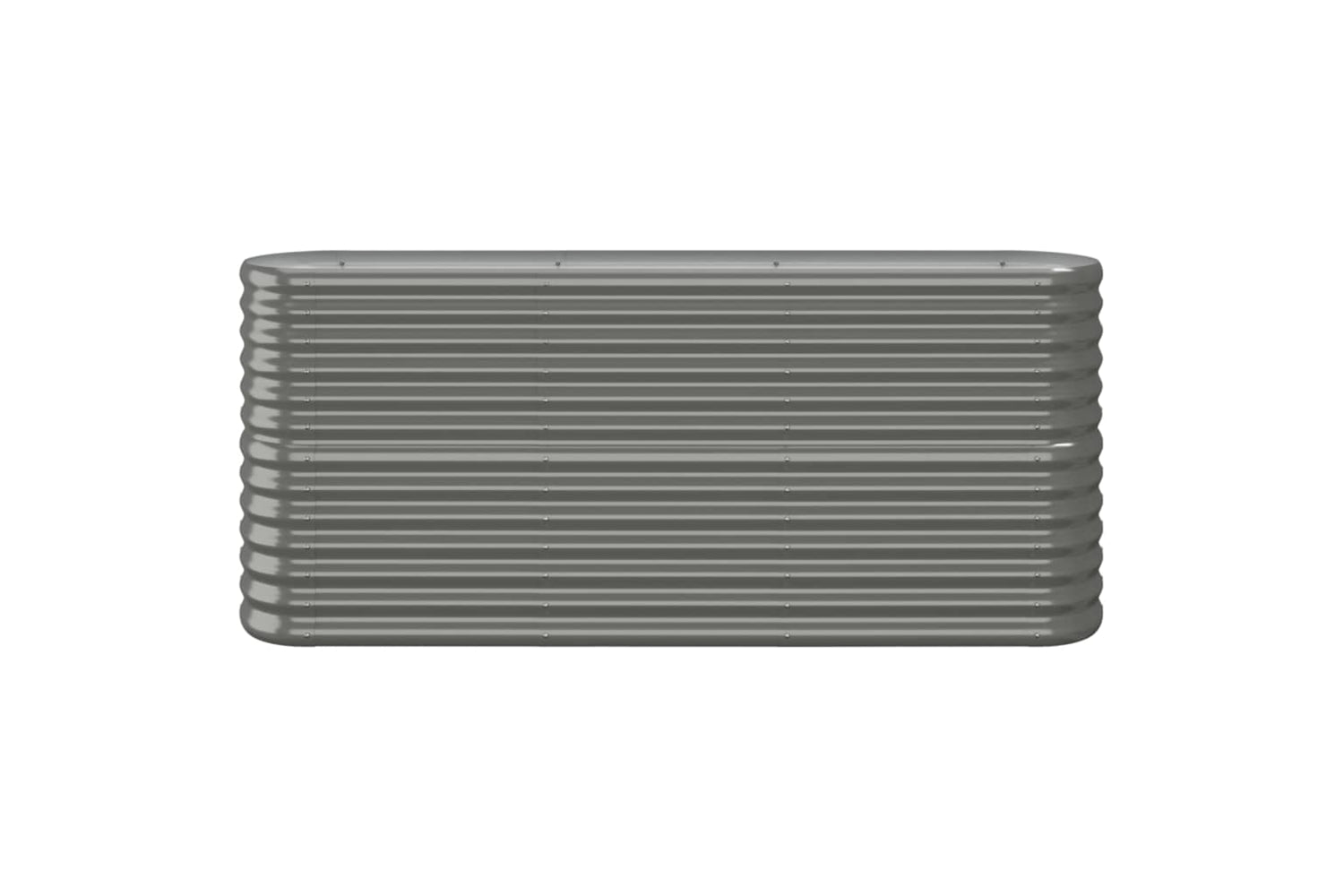 vidaXL 318894 Garden Raised Bed Powder-coated Steel 152x40x68cm Grey-2