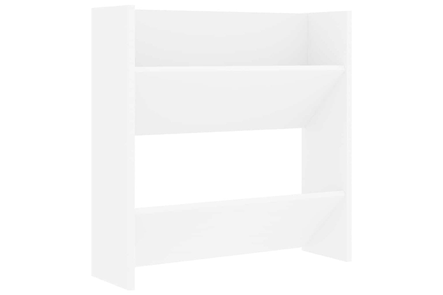 vidaXL 806716 Wall Shoe Cabinets 4 Pcs White 60x18x60cm Engineered Wood-4