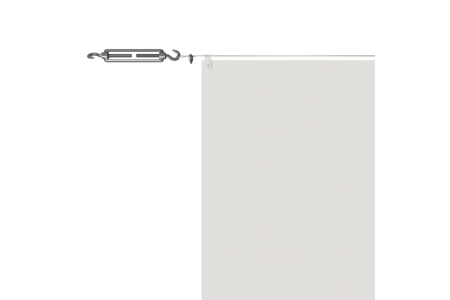 vidaXL 148162 Vertical Awning White 100x1000cm Oxford Fabric-4