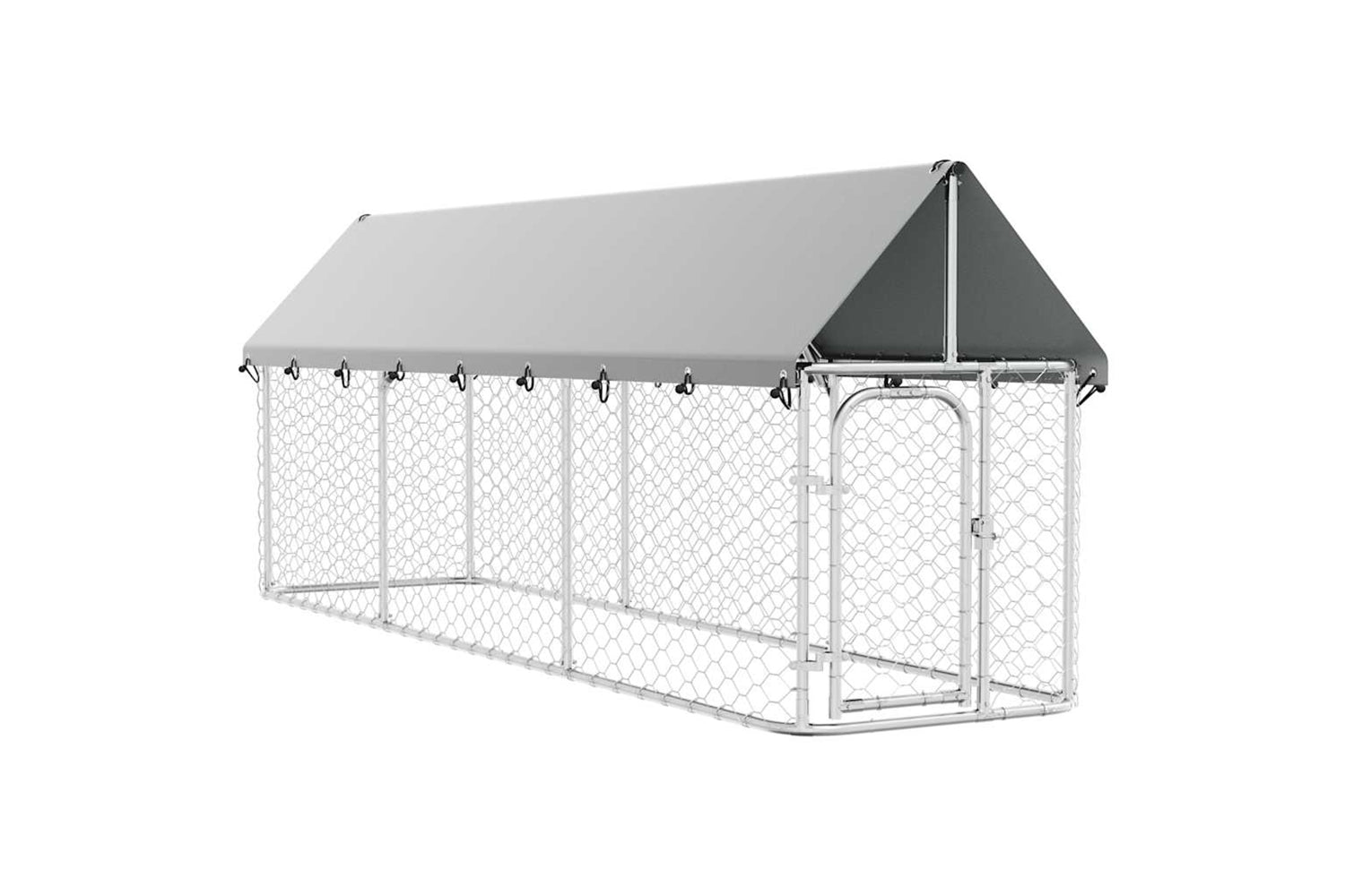 Vidaxl Outdoor Dog Kennel With Roof 400x100x150 Cm