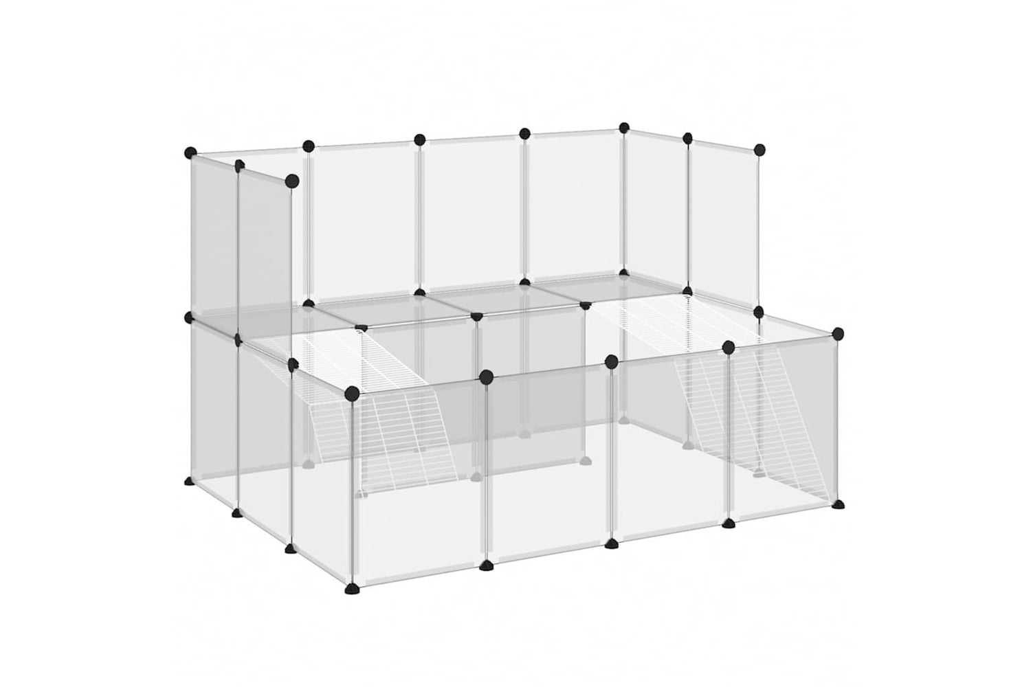 vidaXL 340570 Small Animal Cage Transparent 143x107x93cm Pp And Steel