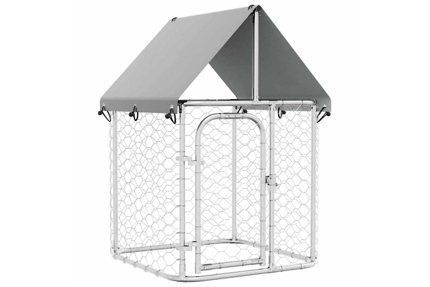 Vidaxl Outdoor Dog Kennel With Roof 100x100x150 Cm