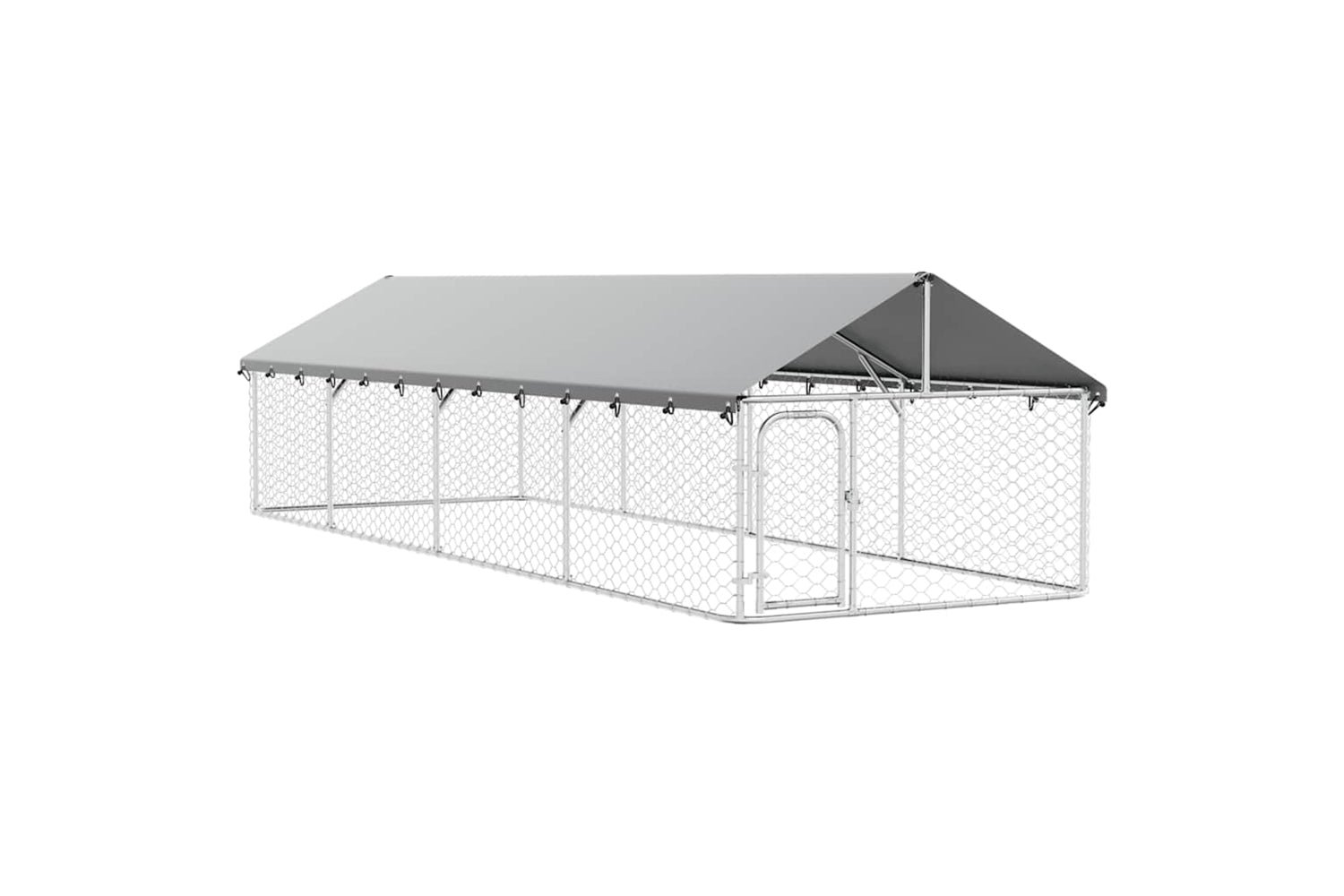 Vidaxl Outdoor Dog Kennel With Roof 600x200x150 Cm
