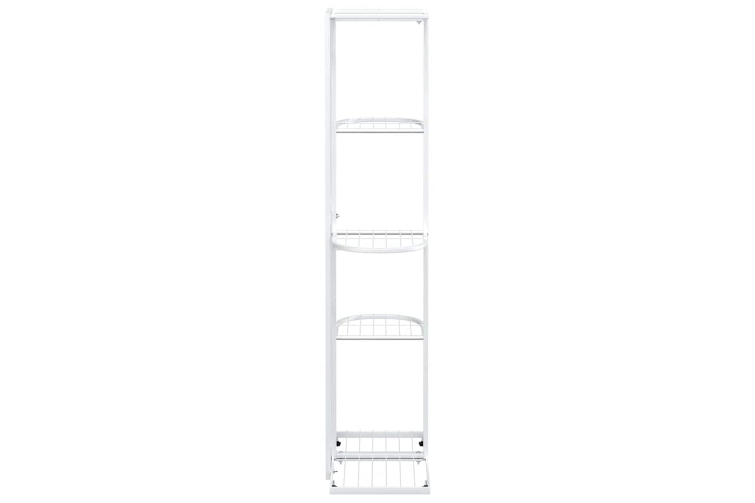 vidaXL 336111 5-floor Flower Stand 43x22x98cm White Metal-5