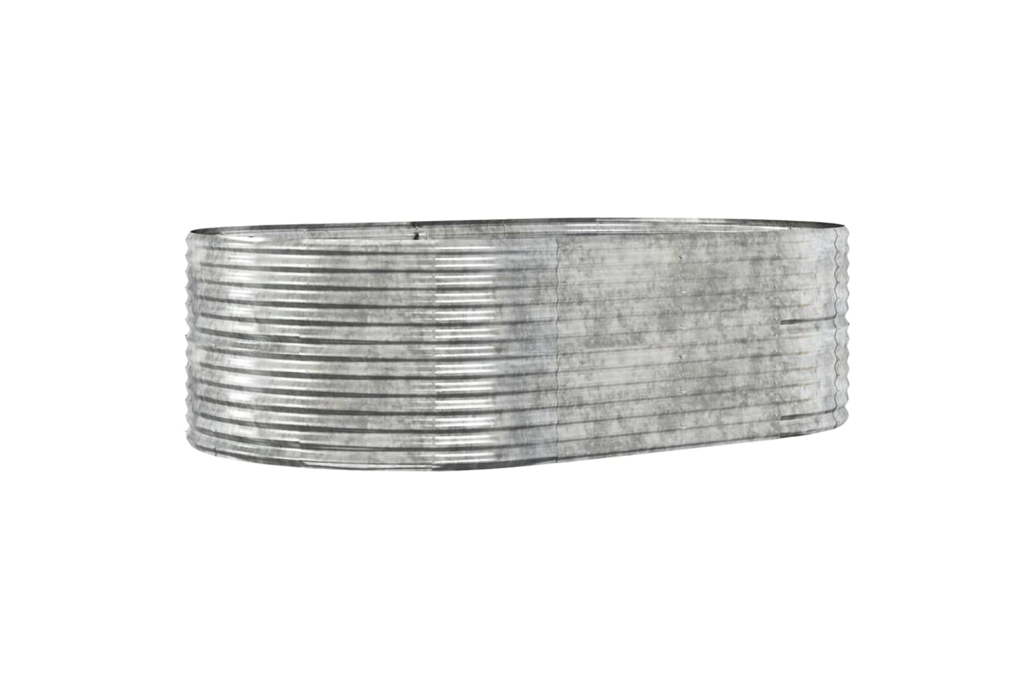 vidaXL 319097 Garden Raised Bed Silver 212x140x68cm Powder-coated Steel